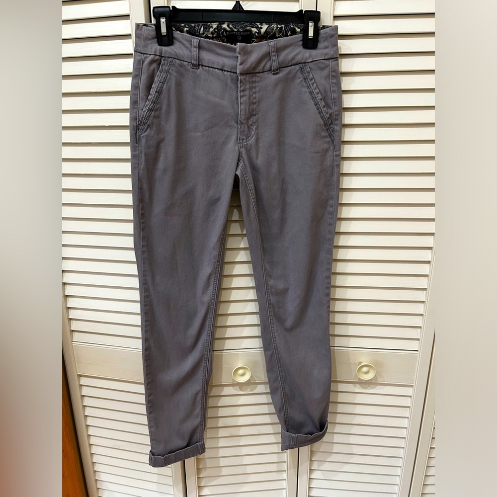 Dictionary Boom Boom Eva Straight Leg pant, grey w/stretch